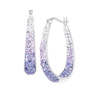 Lavender Ombre' Crystal Earrings